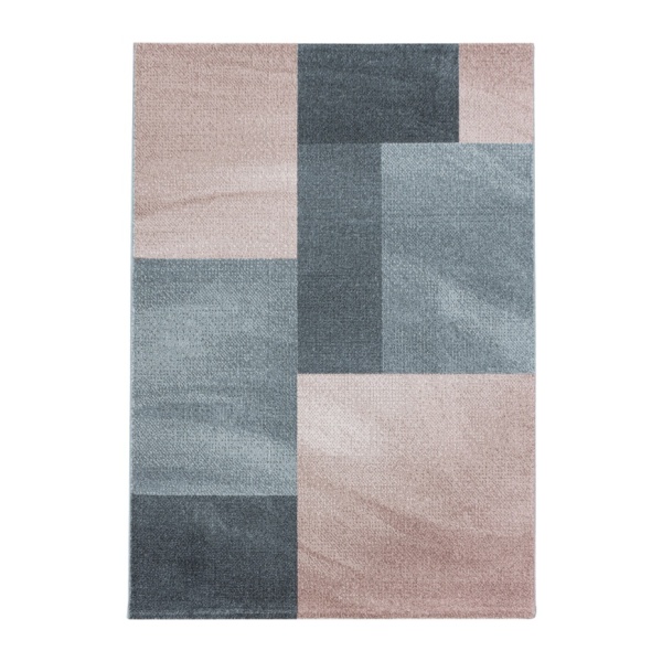 Luxurious Rose Geometric Rug | Modern Carpet Design